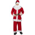 Huge 6 Foot Life Size Decorative Plush Christmas Santa Claus Figure Sitting Or Standing Red