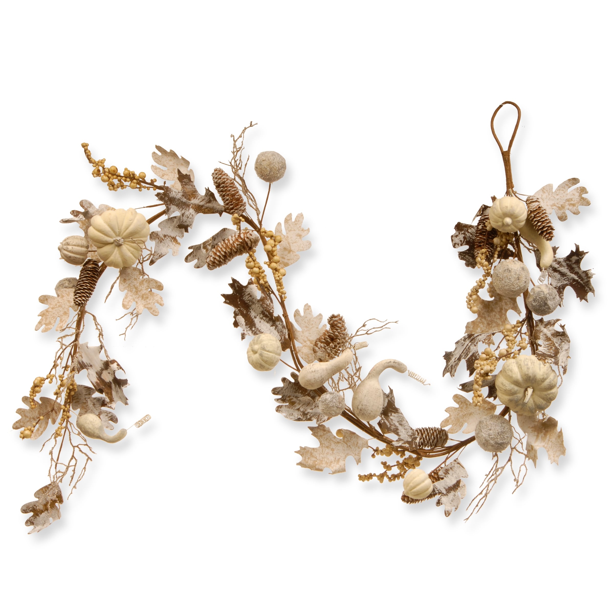 72 Pumpkin And Pinecone Garland