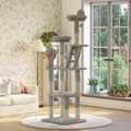 72In Cactus Cat Tree Tall Cat Tower For Indoor Cats W Transparent Capsule N A