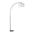 74.8 Black Mid Century Modern Arch Floor Lamp With Multi Angle Task Shade