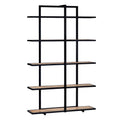 76.5 In. Brown Solid Wood 5 Shelf Etagere