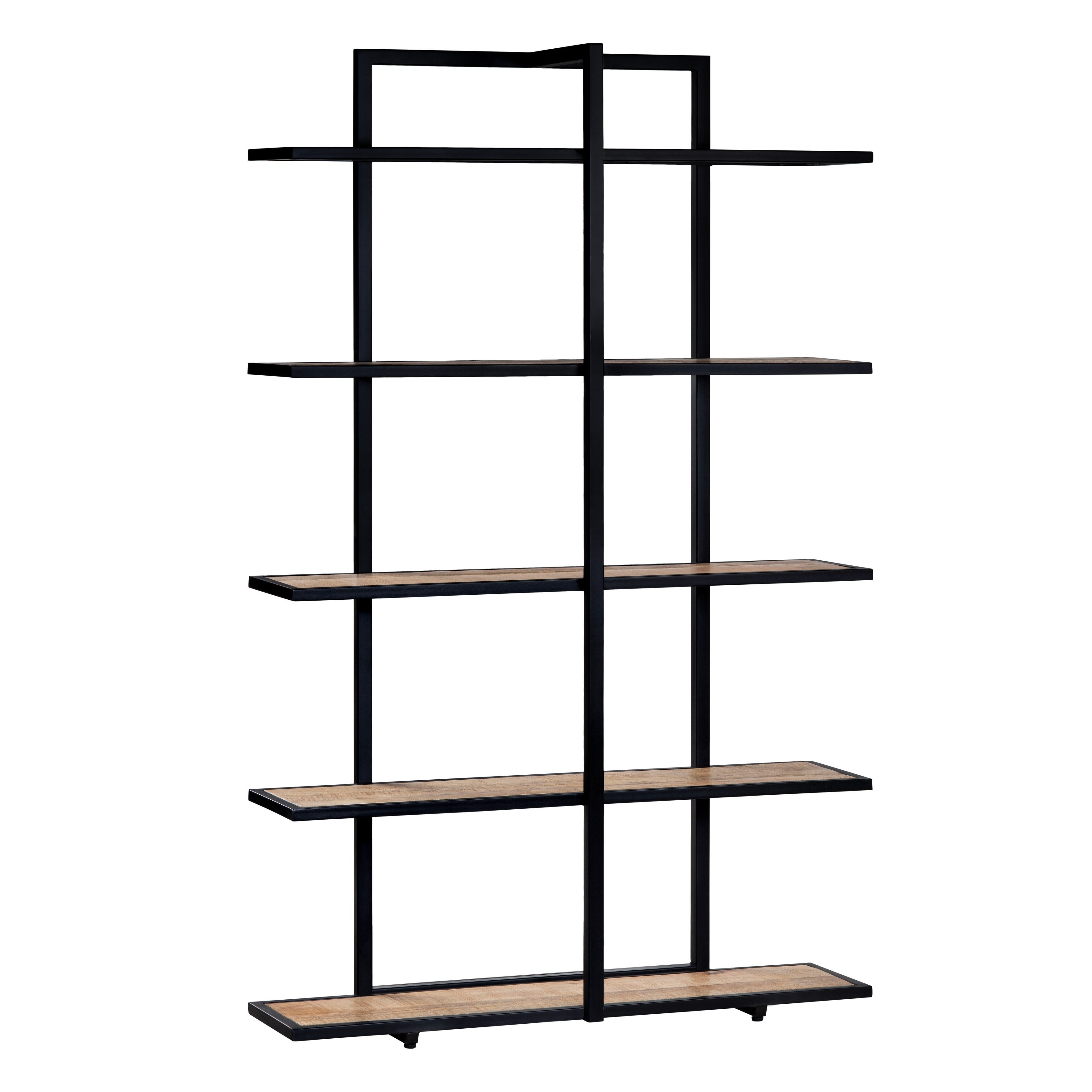 76.5 In. Brown Solid Wood 5 Shelf Etagere