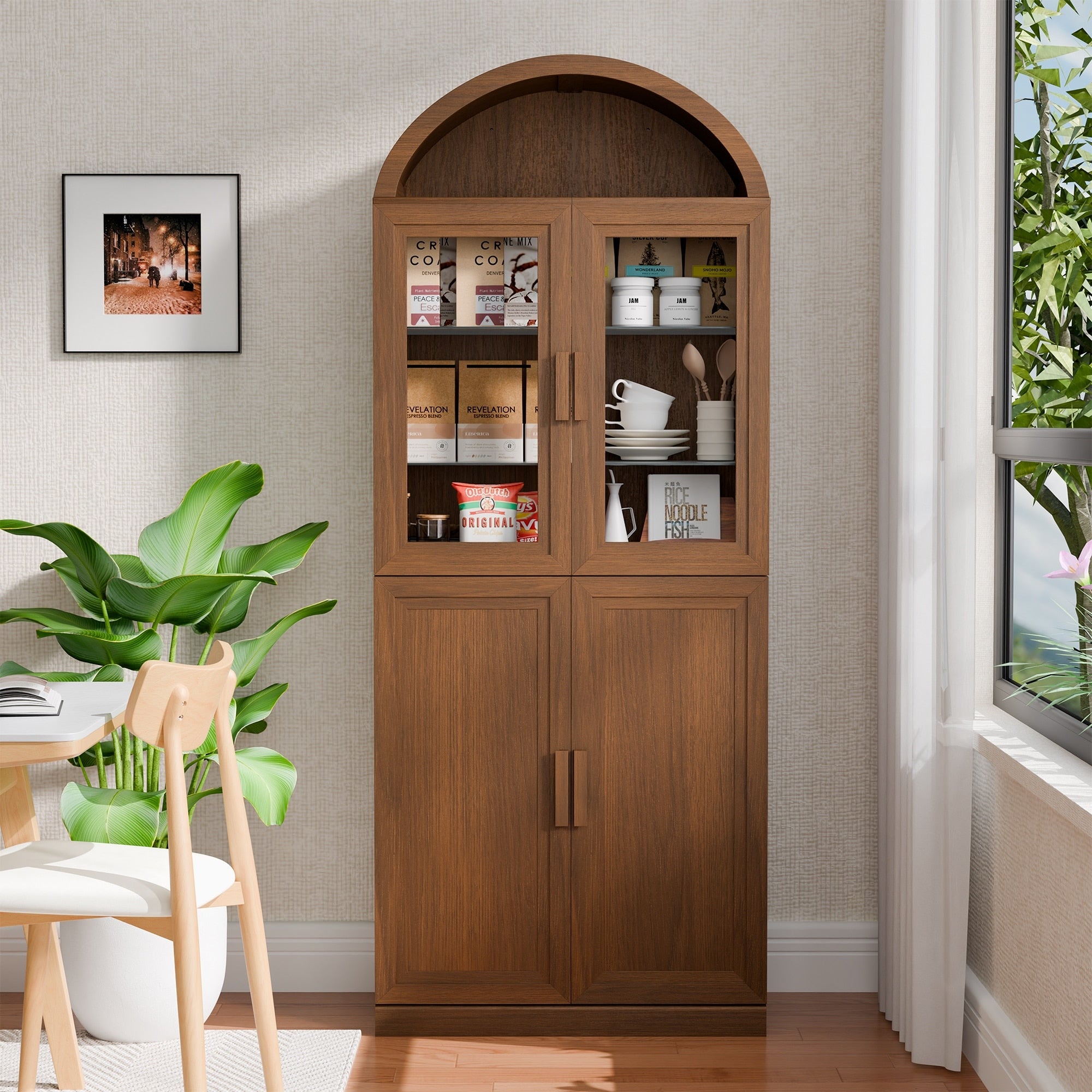 76 Wood Kitchen Pantry Cabinets Tall Storgae Cabinet Kitchen Storage