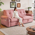 77 Inch Convertible Sofa Bed And A 2 In 1 Piece Suitable For Both Sitting And Lying. Made Of Cloud Like Fabric