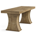 78 Inch Farmhouse Wood Dining Table For Kitchen By 1Easylife