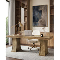 78 Inch Two Person Desk Farmhouse Wood Computer Table For Home Office By 1Easylife