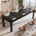 78.7 Rectangular Solid Wood Conference Table Meeting Table For Office
