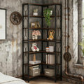 78.7 Tall 7 Tier Industrial Bookshelf Display Corner Shelf