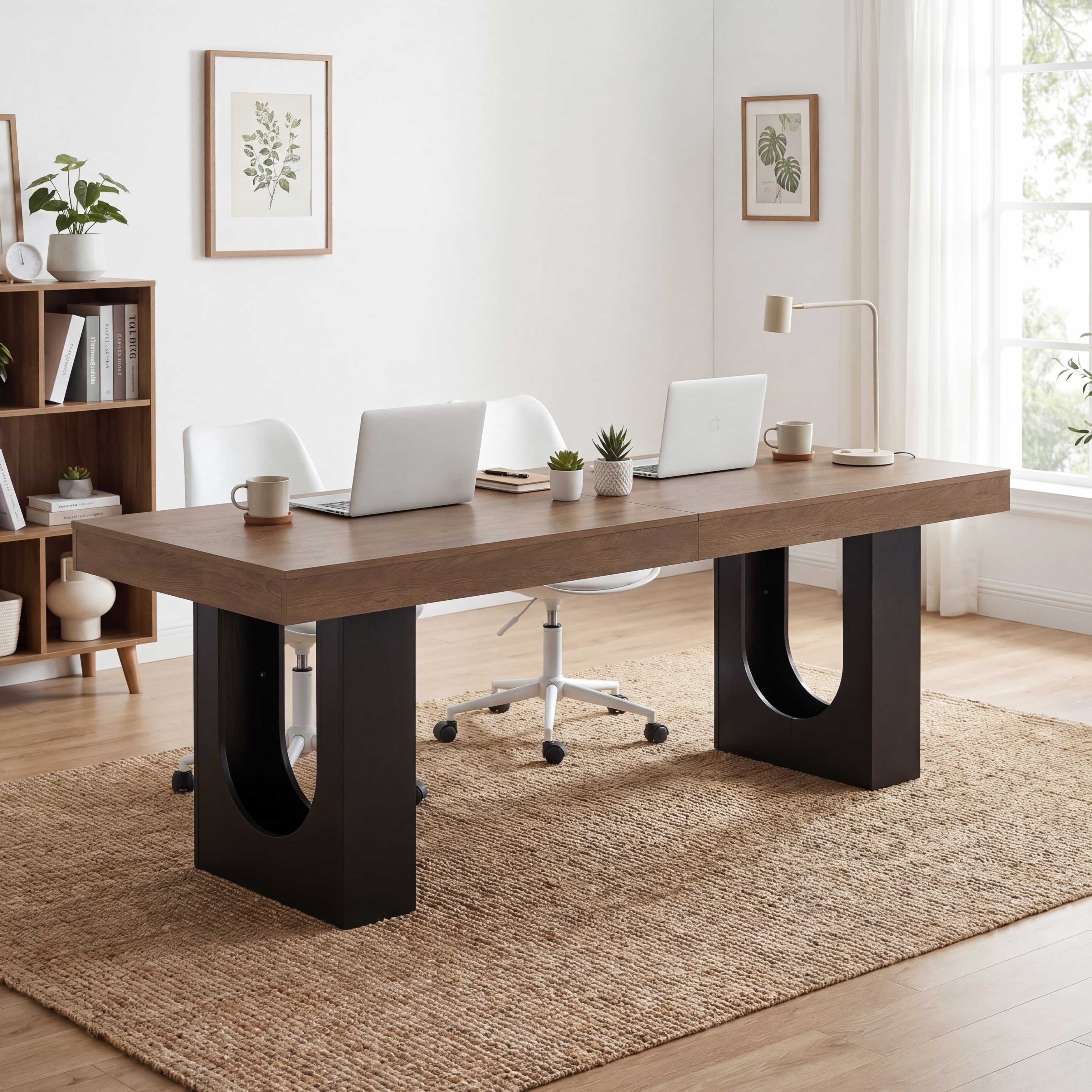 78.7 Two Person Desk Extra Long Computer Desk For Home Office
