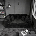 78.8 Modular Sectional Sofa No Assembly Upholstered Couch With Plush Corduroy Fabric 2 Seat For Apartment