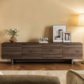 78 Modern Tv Stand For Tvs Up To 85 Entertainment Center With Solid Wood Legs Cable Management Soft Close Hinges