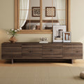 78 Modern Tv Stand Entertainment Center With With Wood Legs Cable Management Adjustable Shelves For Living Room