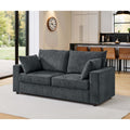 78 Modern Upholstered 2 Seater Sofa With 2 Throw Pillows