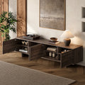 78 Tv Stand For Tvs Up To 85 Modern Entertainment Center With Solid Wood Legs Adjustable Shelves For Living Room