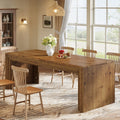 79 Inch Solid Wood Farmhouse Dining Table For 6 8 10 Rectangular Kitchen Dining Room Furniture 78.74 L X 27.56 W X 29.52 H