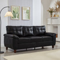 79 Modern Pu Leather 3 Seater Sofa With Storage