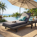 79 Outdoor Lounge Chaise Patio Furniture Set With Lounge Cushion