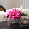 7 Tx12 D Pe Hydrangea Mound In Cement Pot