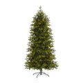 7 Belgium Fir Natural Look Christmas Tree With 500 Clear Led Lights Green