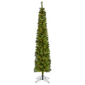 7 Green Pencil Christmas Tree With 150 Clear Led Lights