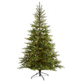 7 North Carolina Spruce Christmas Tree With 450 Lights Green
