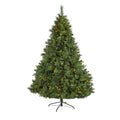 7 West Virginia Mixed Pine Christmas Tree With 450 Clear Led Lights Green