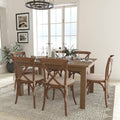 7X40 Farm Table 6 Chair Set