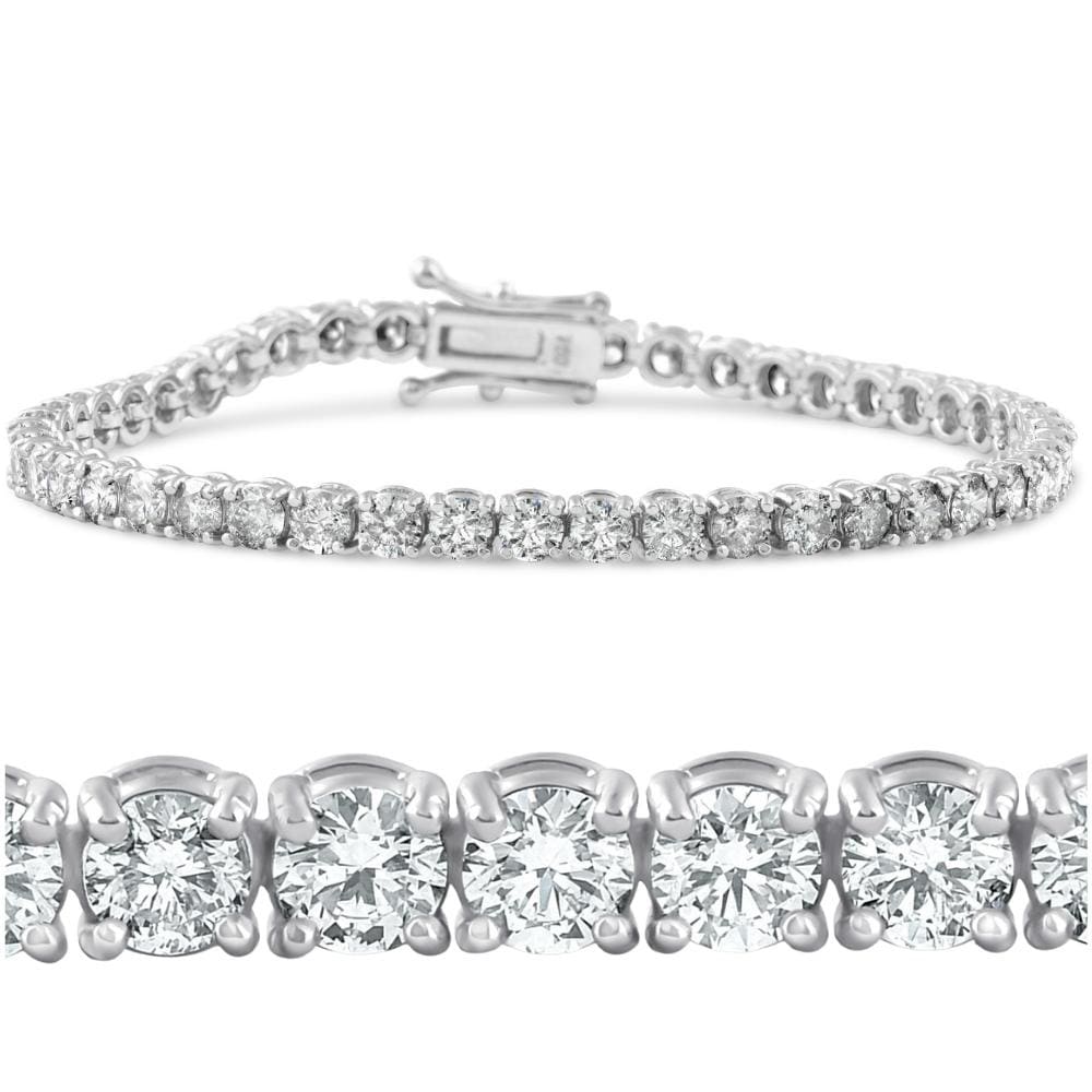 7Ct Diamond Tennis Bracelet 14K White Gold