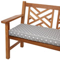 Grey Dots 48 Inch Indoor Outdoor Corded Bench Cushion