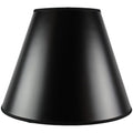 7X14X11 Slip Uno Fitter Empire Hardback Lampshade Black Parchment With Gold Foil Lining