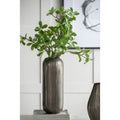 7X7X17 Aluminum Layered Chisel Oval Vase