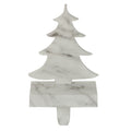 8 Black And White Marbled Tree Christmas Stocking Holder