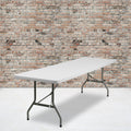 White Plastic Folding Table