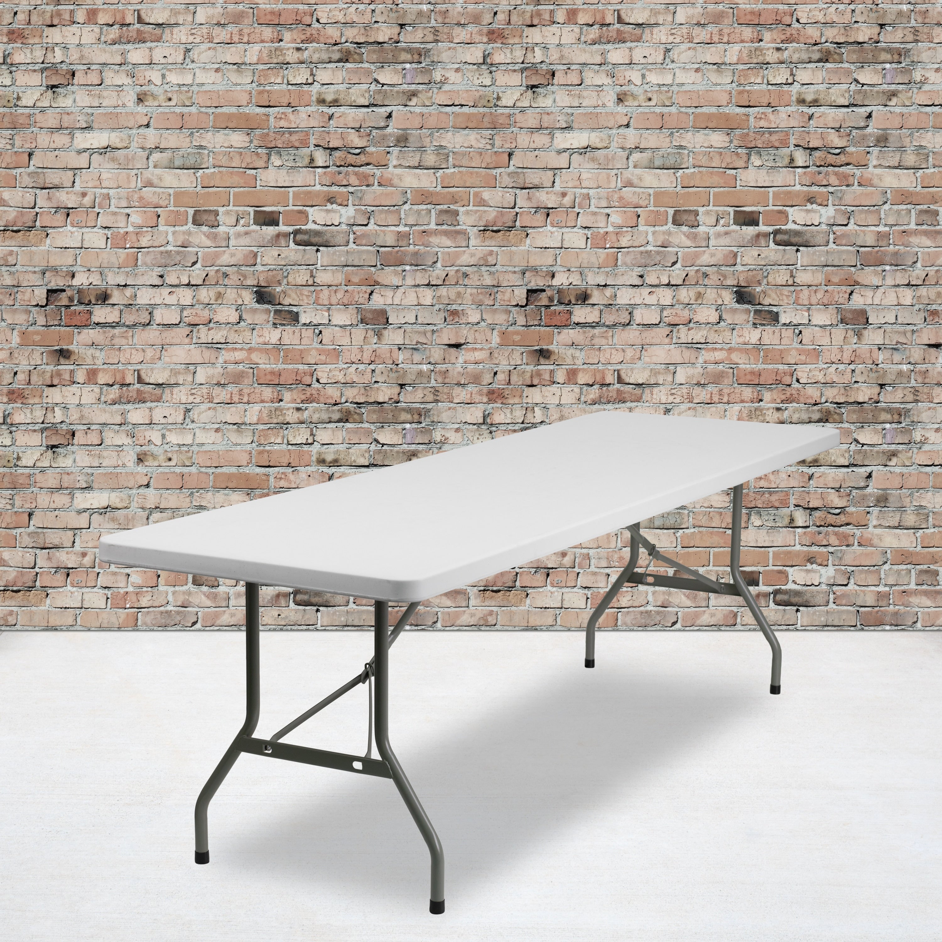 White Plastic Folding Table