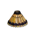 8 In. Wide Tiffany Jeweled Peacock Shade