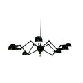 8 Light Black Chandelier With Aluminum Shades