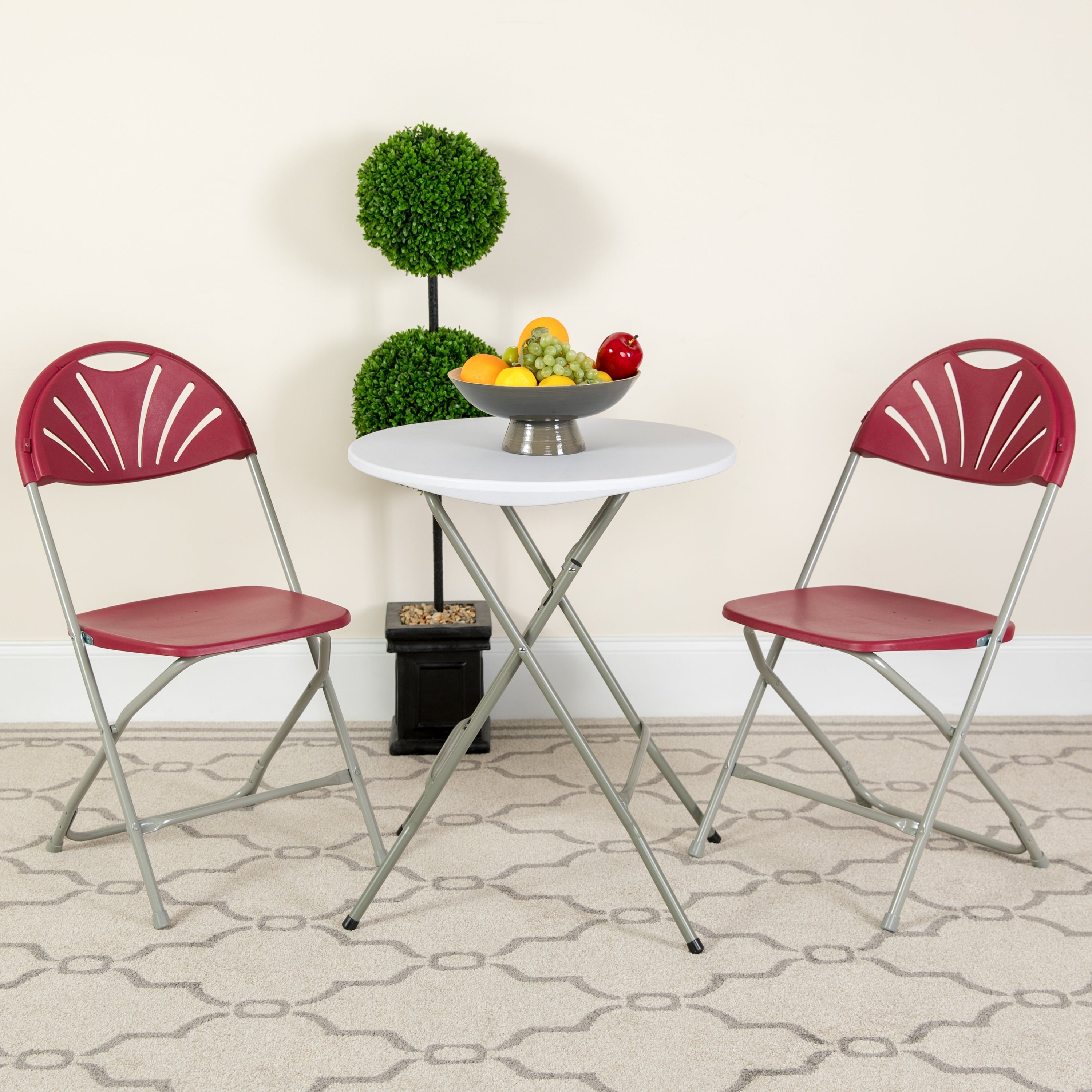 Lancaster Home Plastic Folding Chair