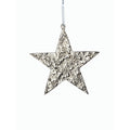 8 Tall Aluminum Large Christmas Star Ornament Silver Set Of 6