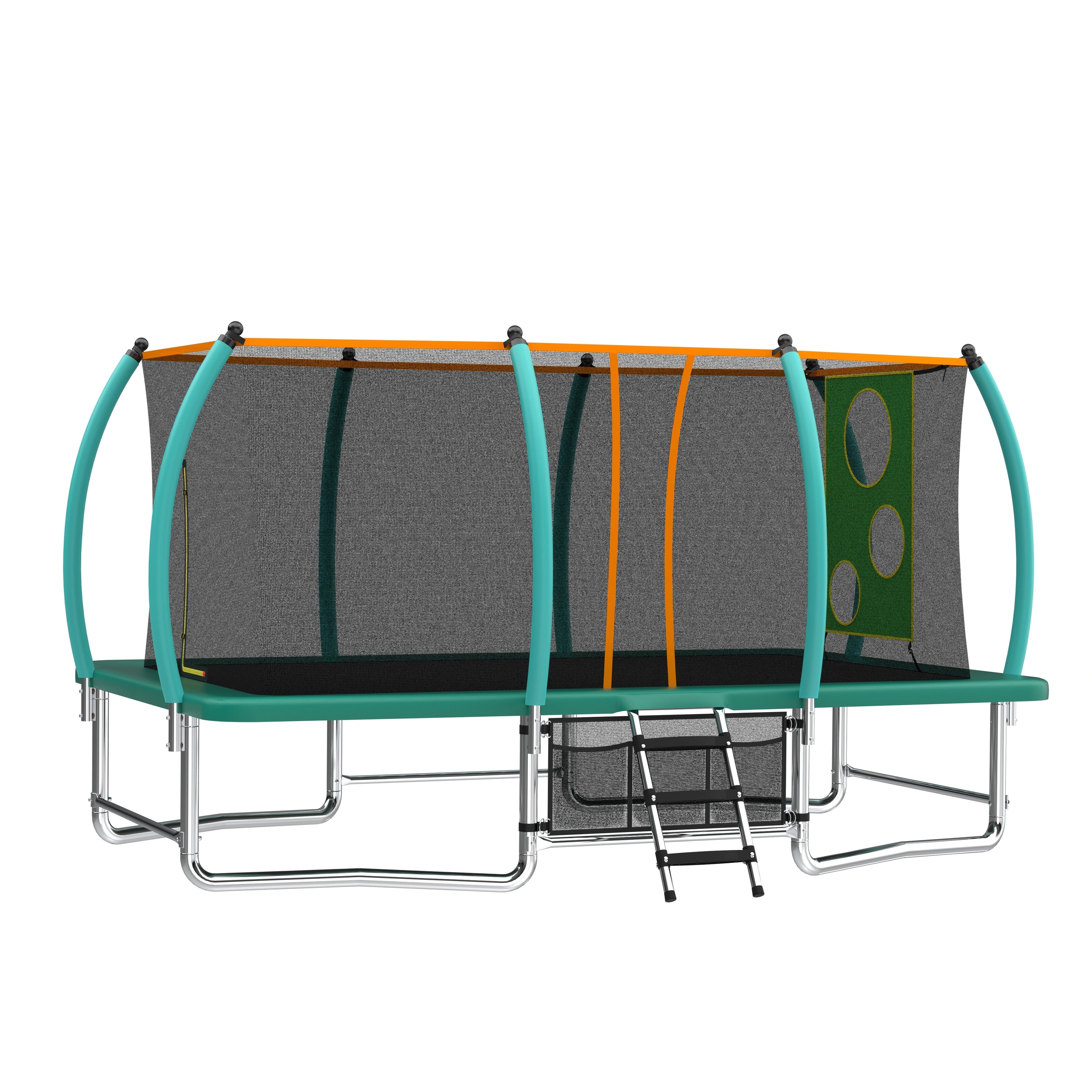 8 X 14Ft Outdoor Square Trampolines For Kids Adults Long Rectangular Tumbling Trampoline