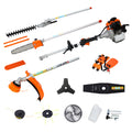 8 In 1 Multi Functional Trimming Tool 56Cc 2 Cycle Garden Tool System With Gas Pole Saw Hedge Trimmer Grass Trimmer