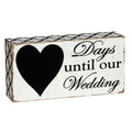 8 Inch X 4 Inch Days Until Our Wedding Chalkboard Plock
