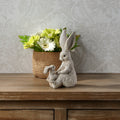 8.5 Resin Bunny With Child