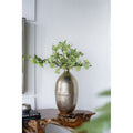 8.5X8.5X18.5 Aluminum Vase Gold Streaks