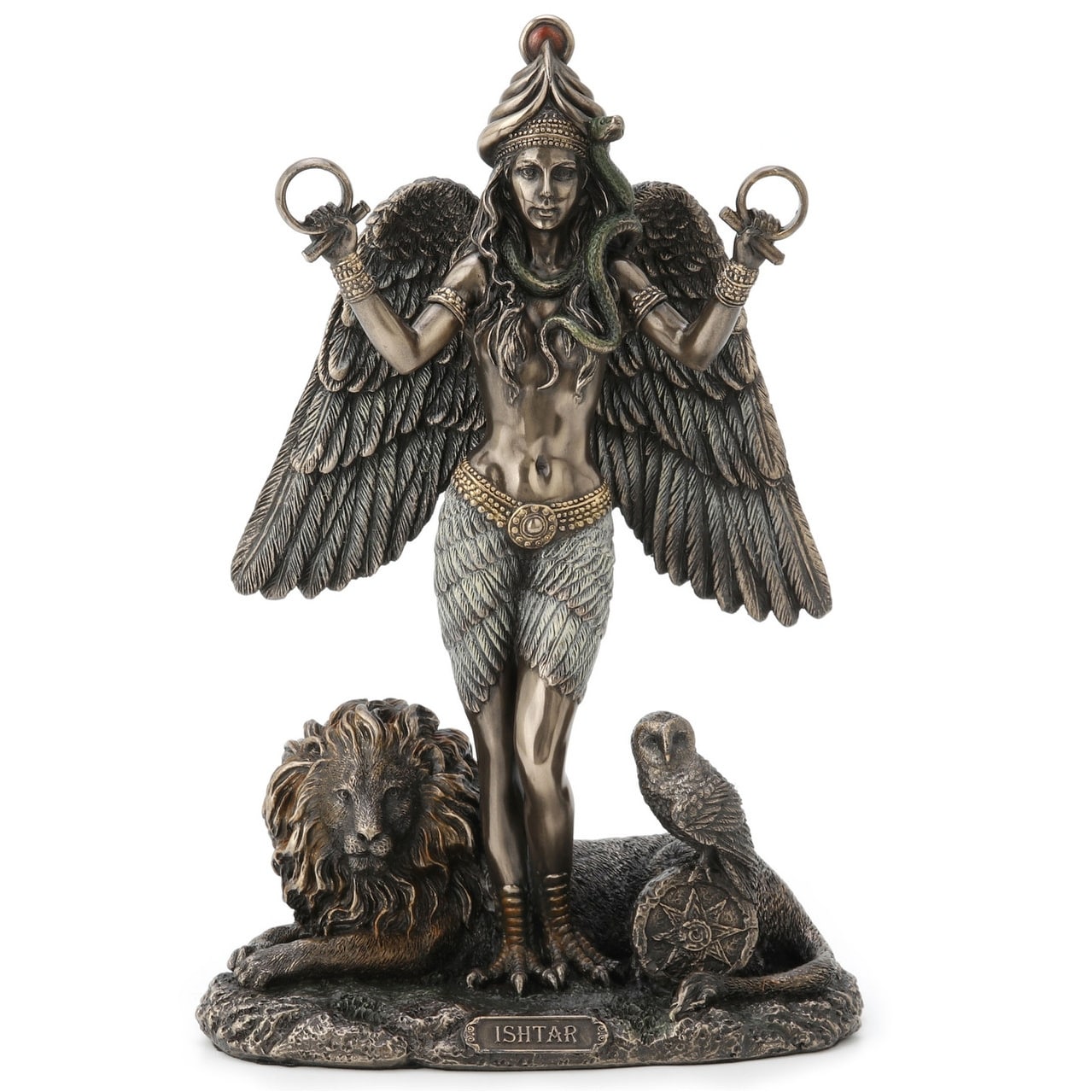 8.66 In H Ishtar Goddess Of Love Figurine Poly Resin