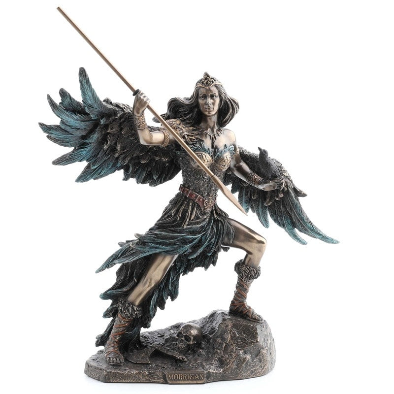 8.66 In H Morrigan Celtic Phantom Queen Figurine Poly Resin