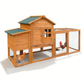80 Chicken Coop With Nest Box And Removable Tray Hen House For 2 6 Chickens Outdoor Weatherproof Small Animal Cages