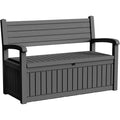80Gallon Outdoor Resin Storage Chair Pillow Blanket Storage Lockable