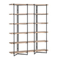 81 In. Brown Wooden 5 Shelf Etagere