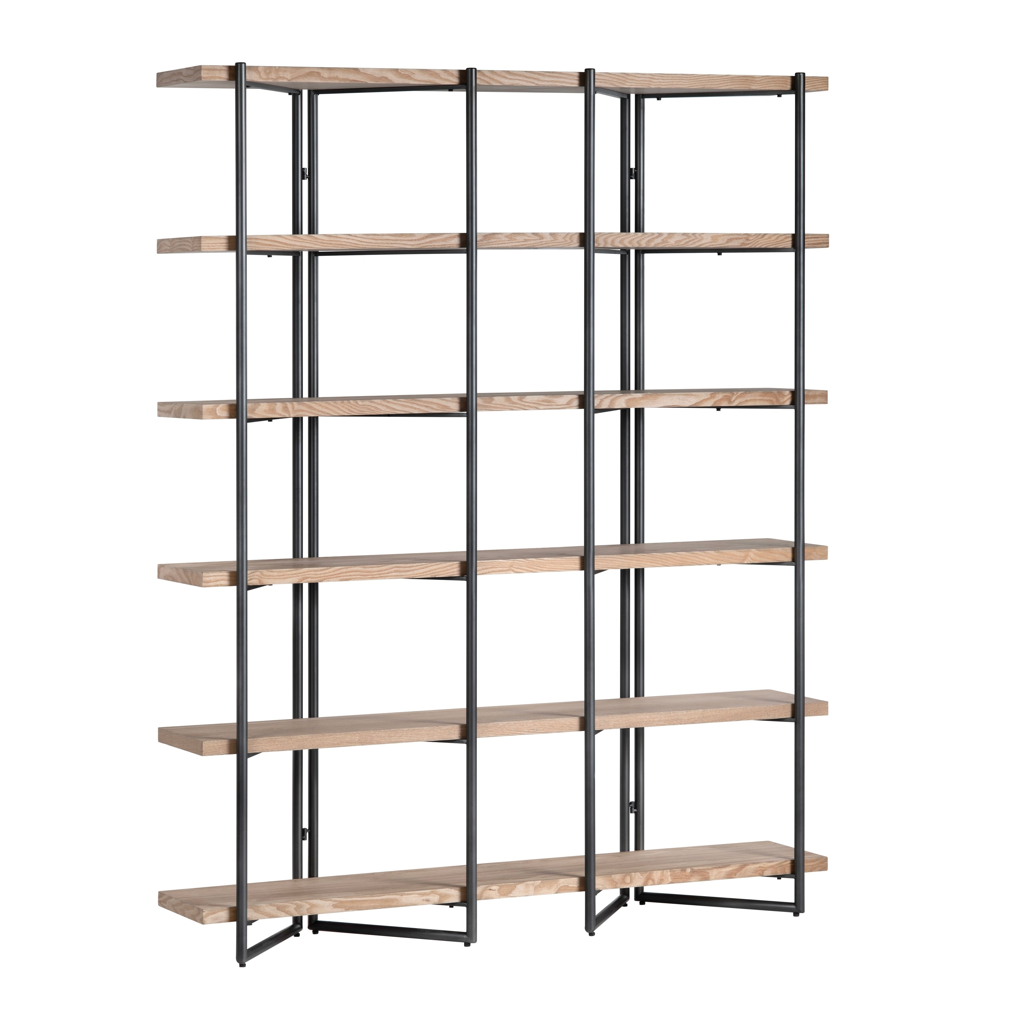81 In. Brown Wooden 5 Shelf Etagere
