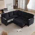 81 L Shaped Sectional Sofa With Charging Ports And Pull Out Sofa Bed